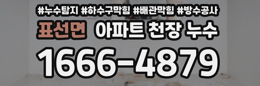표선면 아파트 천장 누수