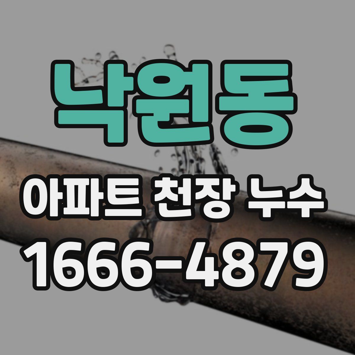 낙원동 아파트 천장 누수