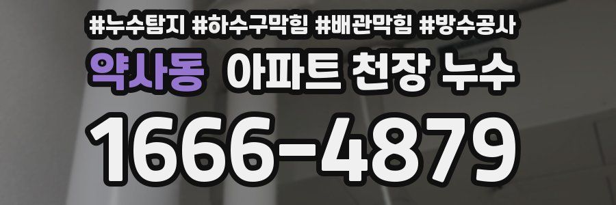 약사동 아파트 천장 누수