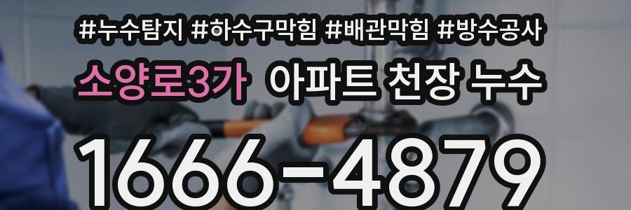 소양로3가 아파트 천장 누수
