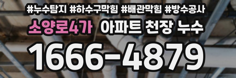 소양로4가 아파트 천장 누수