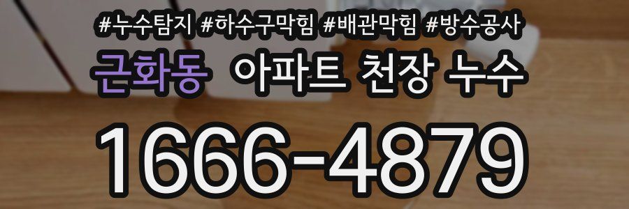 근화동 아파트 천장 누수