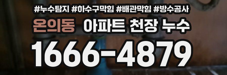 온의동 아파트 천장 누수