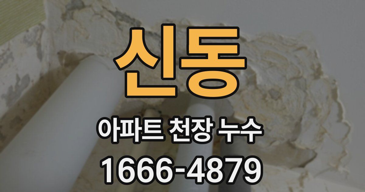 신동 아파트 천장 누수