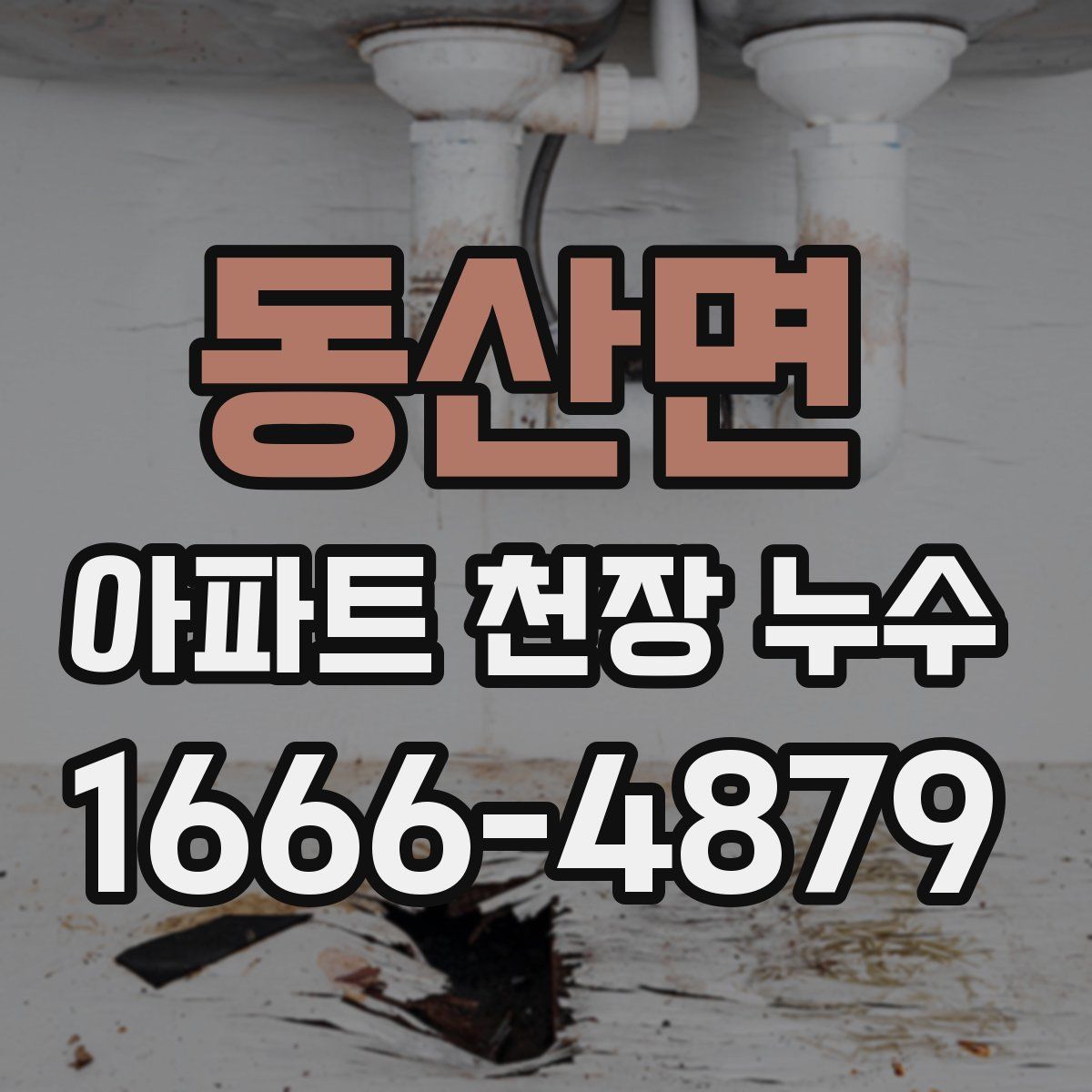 동산면 아파트 천장 누수
