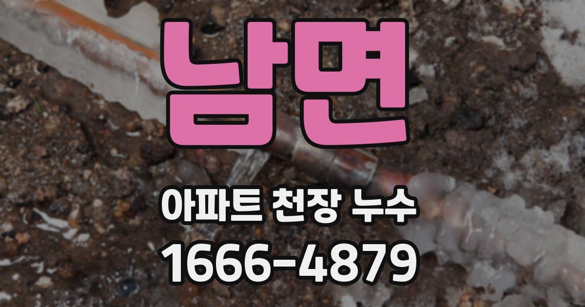 남면 아파트 천장 누수