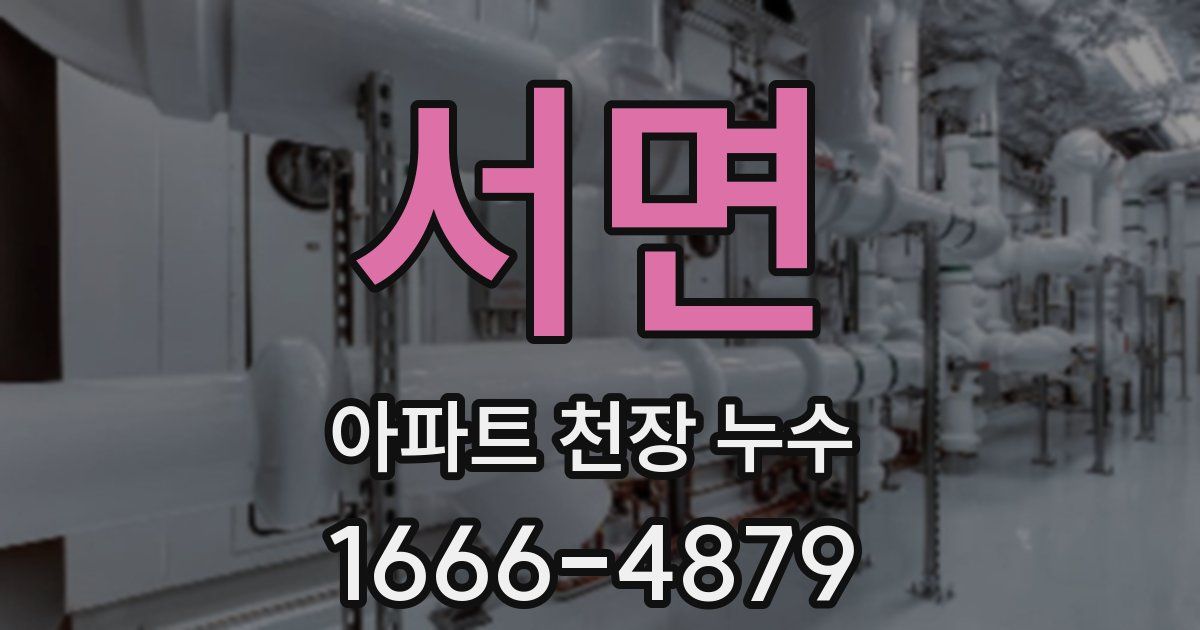서면 아파트 천장 누수