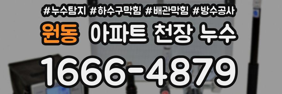 원동 아파트 천장 누수