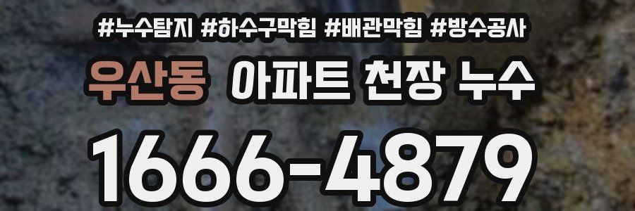 우산동 아파트 천장 누수