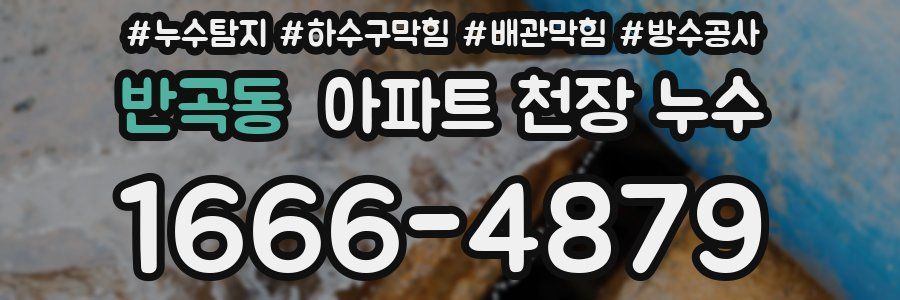 반곡동 아파트 천장 누수