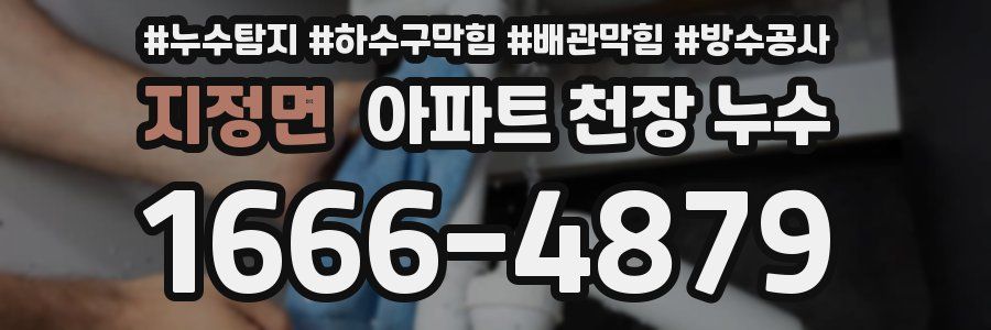 지정면 아파트 천장 누수