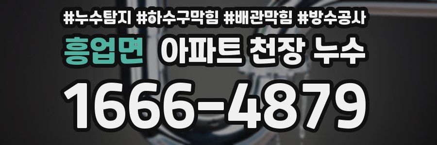 흥업면 아파트 천장 누수