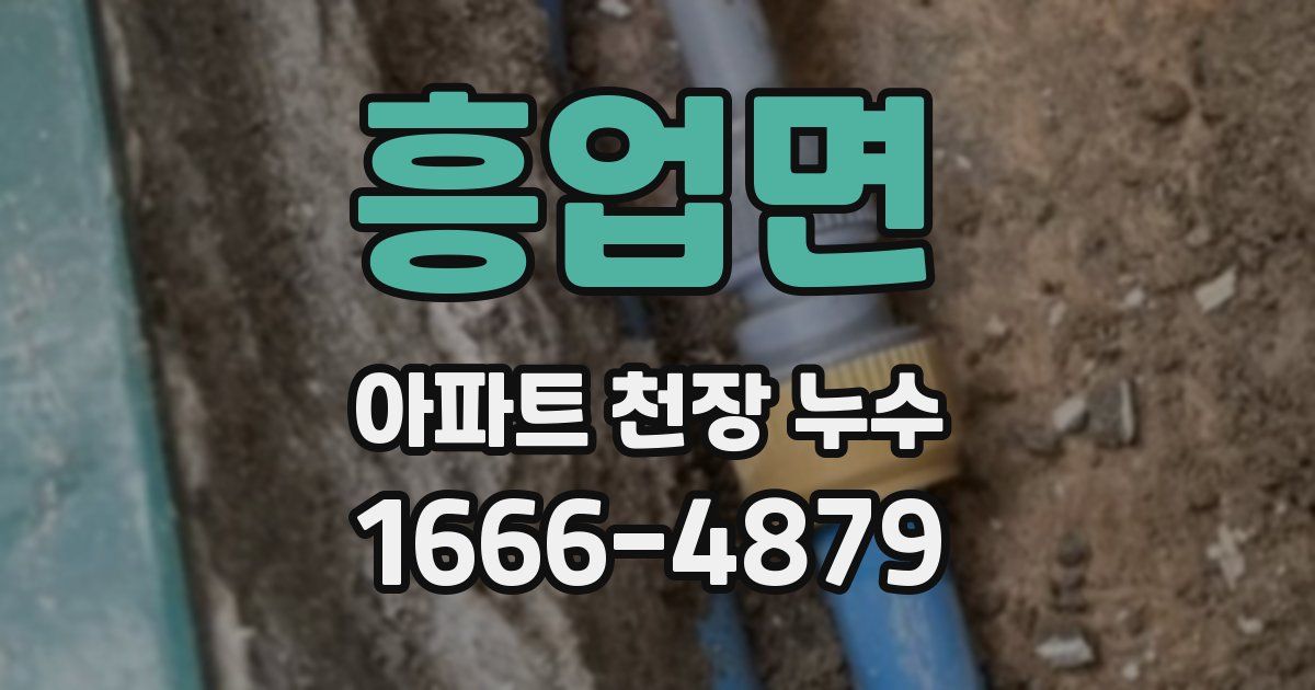 흥업면 아파트 천장 누수