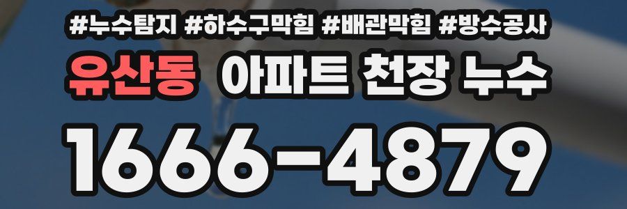유산동 아파트 천장 누수