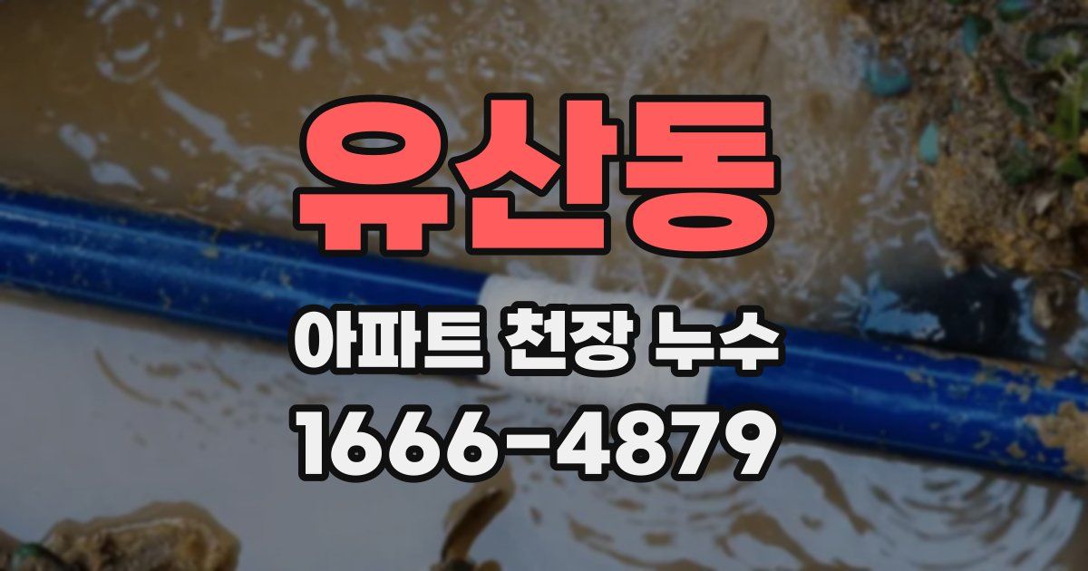 유산동 아파트 천장 누수