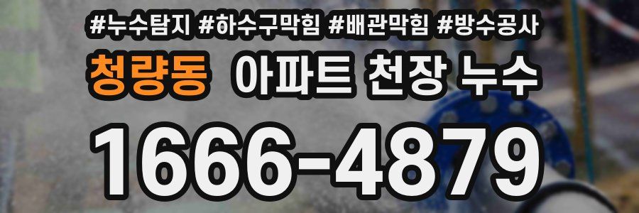 청량동 아파트 천장 누수