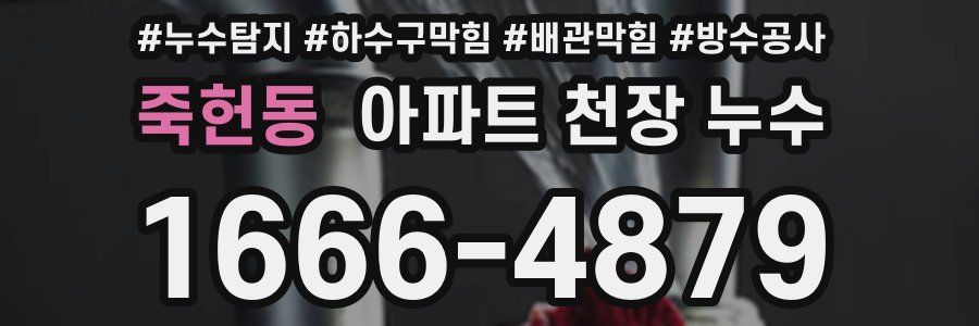 죽헌동 아파트 천장 누수