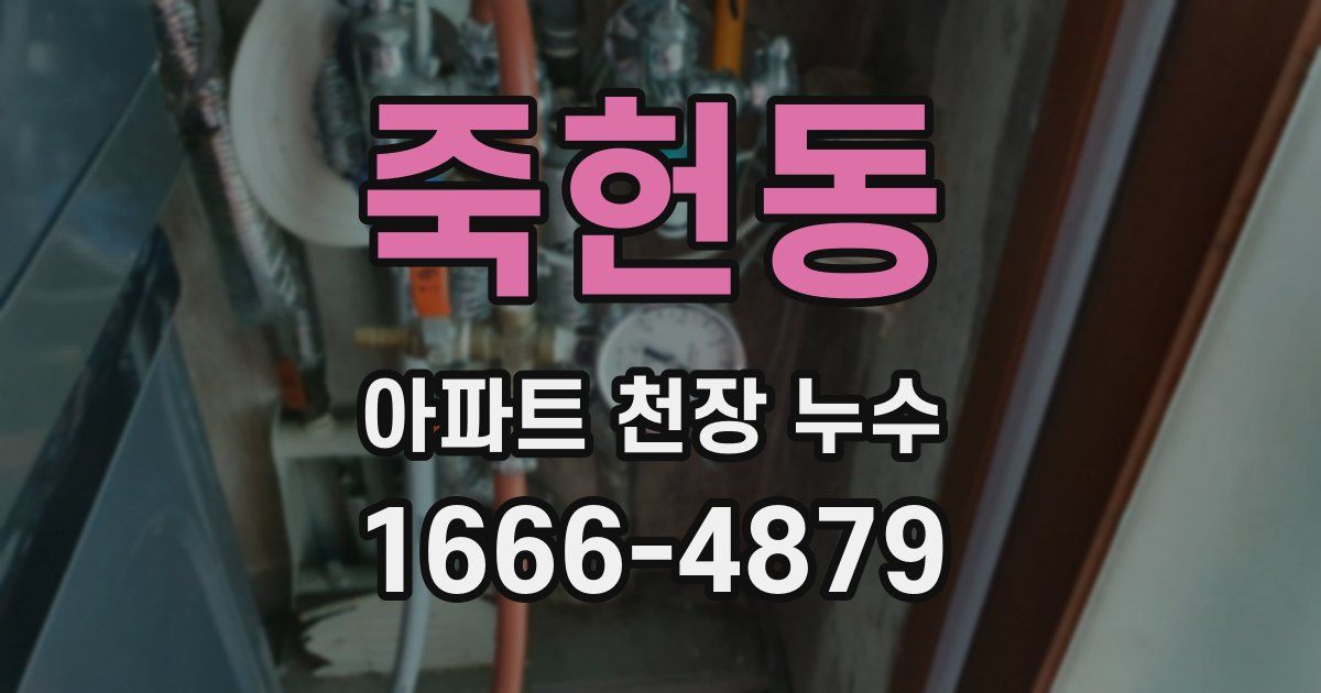 죽헌동 아파트 천장 누수