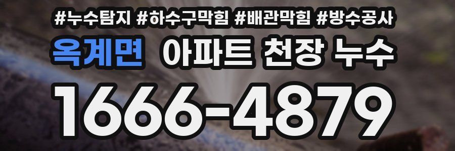 옥계면 아파트 천장 누수