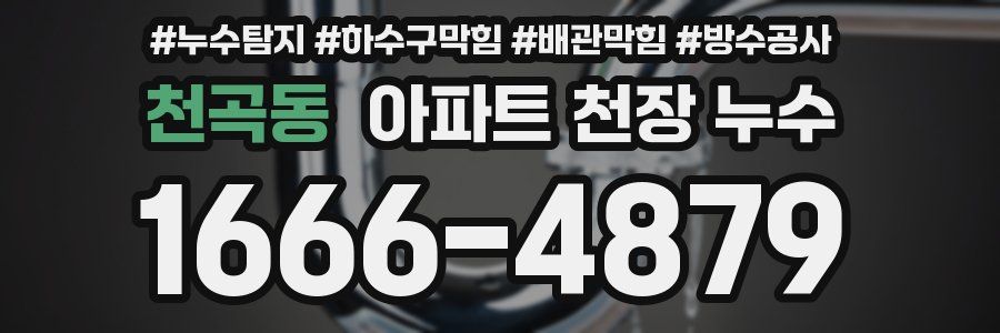 천곡동 아파트 천장 누수