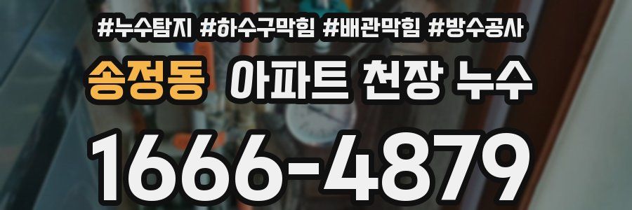송정동 아파트 천장 누수