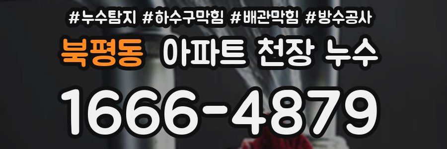 북평동 아파트 천장 누수