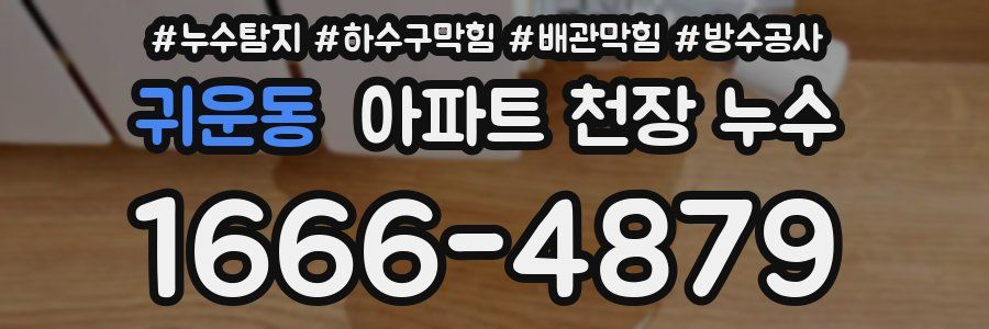귀운동 아파트 천장 누수