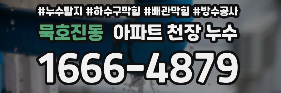 묵호진동 아파트 천장 누수