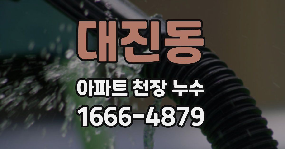 대진동 아파트 천장 누수