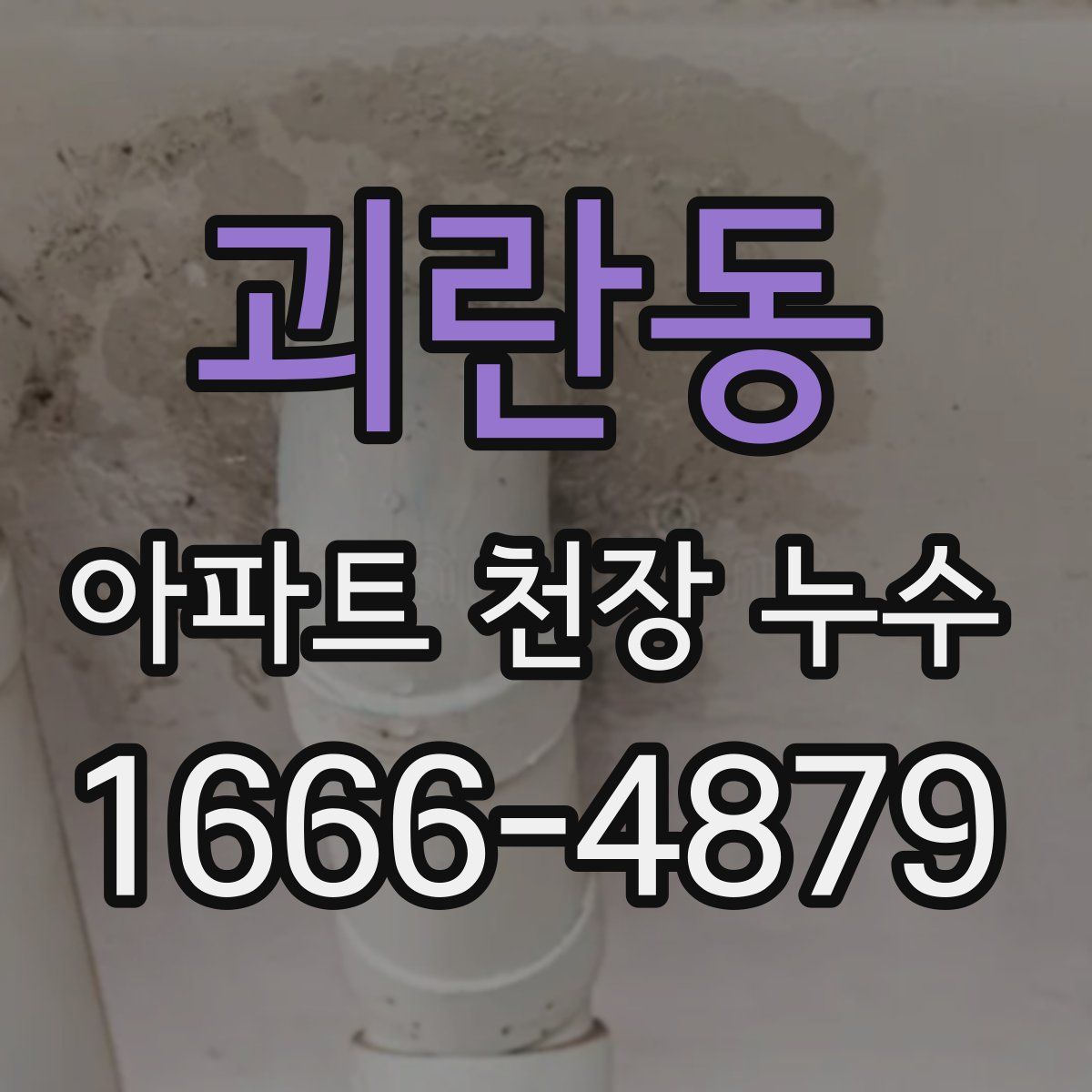 괴란동 아파트 천장 누수