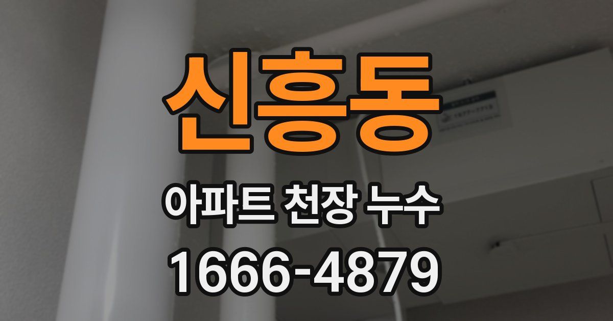 신흥동 아파트 천장 누수