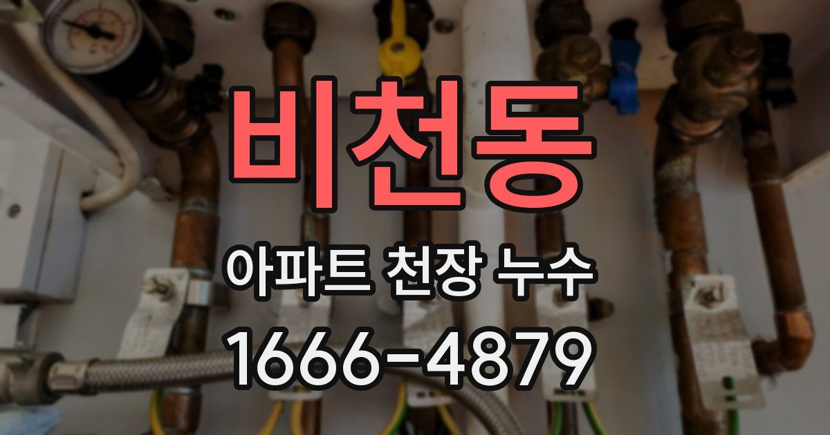 비천동 아파트 천장 누수