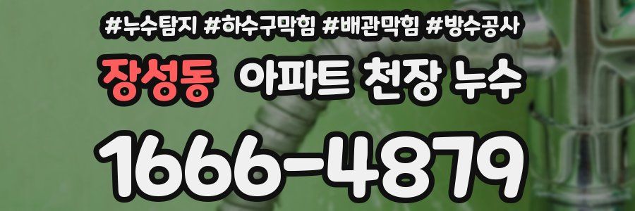 장성동 아파트 천장 누수