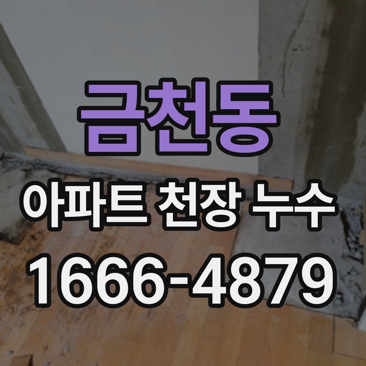 금천동 아파트 천장 누수