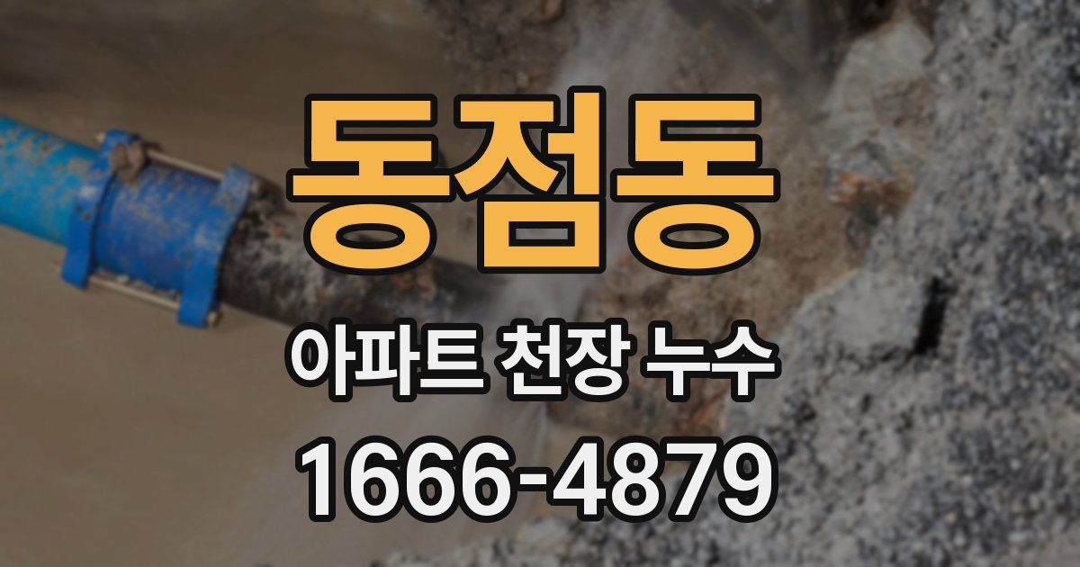 동점동 아파트 천장 누수