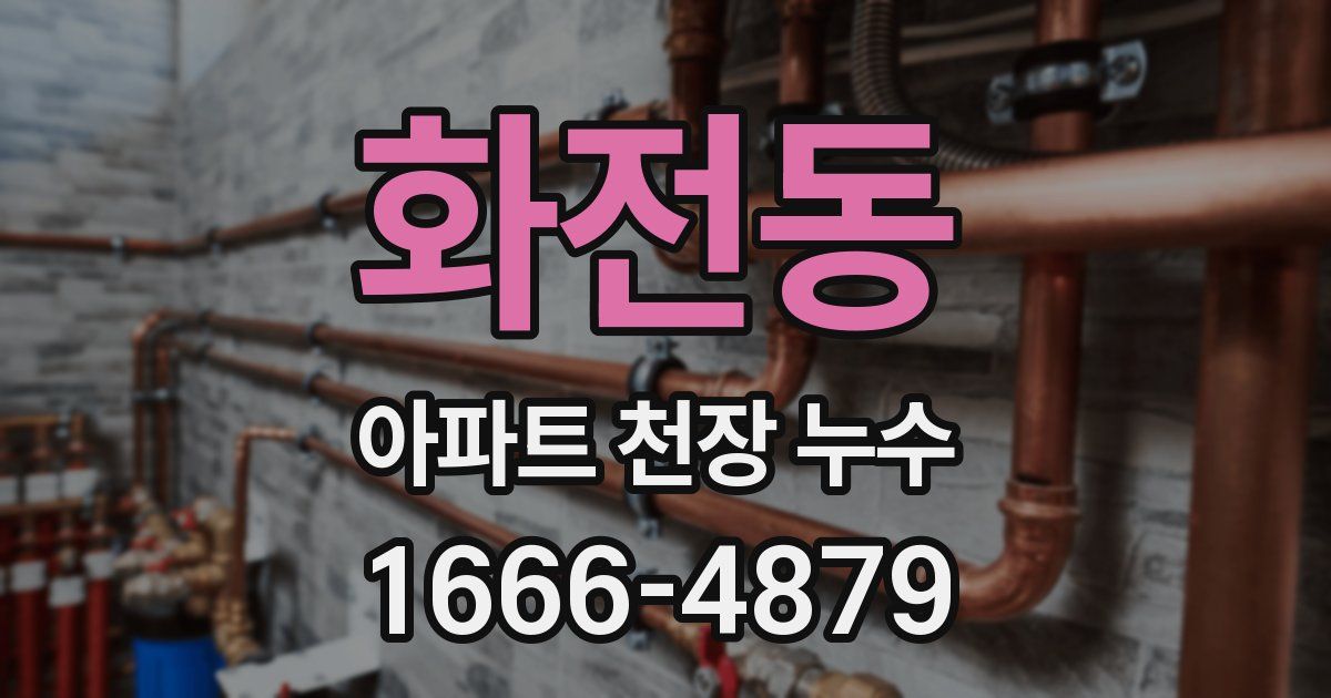 화전동 아파트 천장 누수