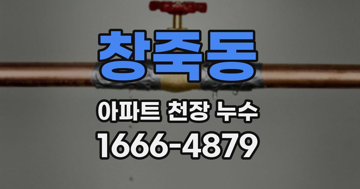 창죽동 아파트 천장 누수