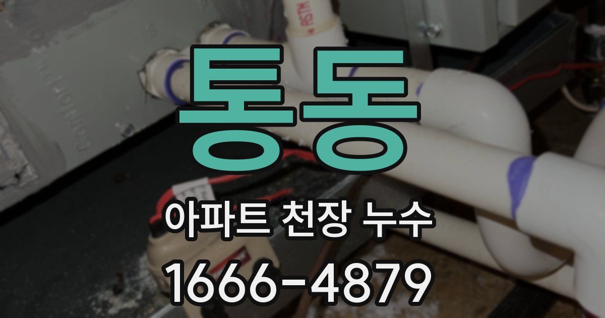 통동 아파트 천장 누수
