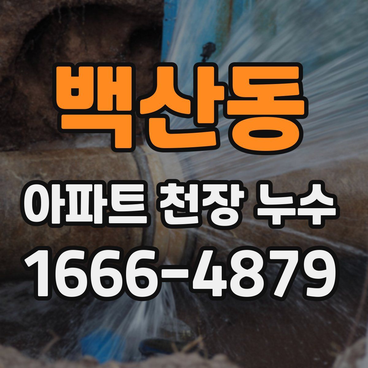 백산동 아파트 천장 누수