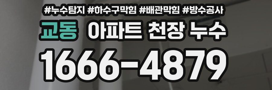 교동 아파트 천장 누수