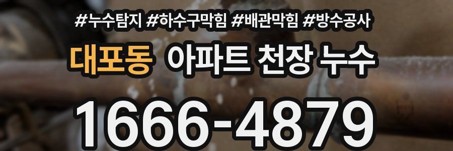 대포동 아파트 천장 누수
