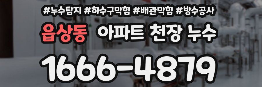 읍상동 아파트 천장 누수