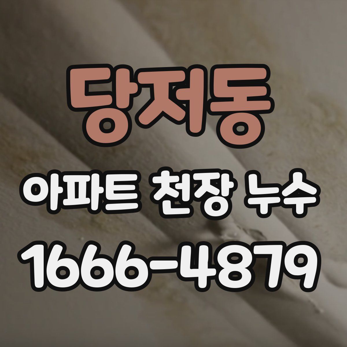 당저동 아파트 천장 누수
