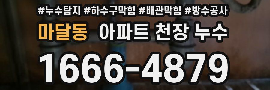 마달동 아파트 천장 누수