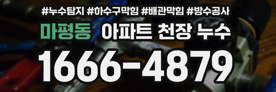마평동 아파트 천장 누수