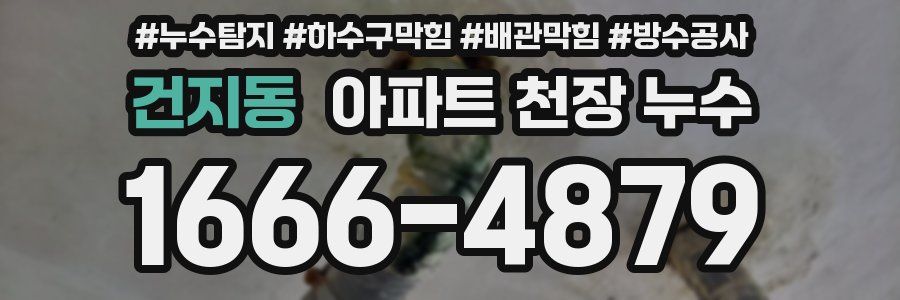건지동 아파트 천장 누수