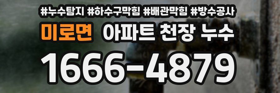 미로면 아파트 천장 누수