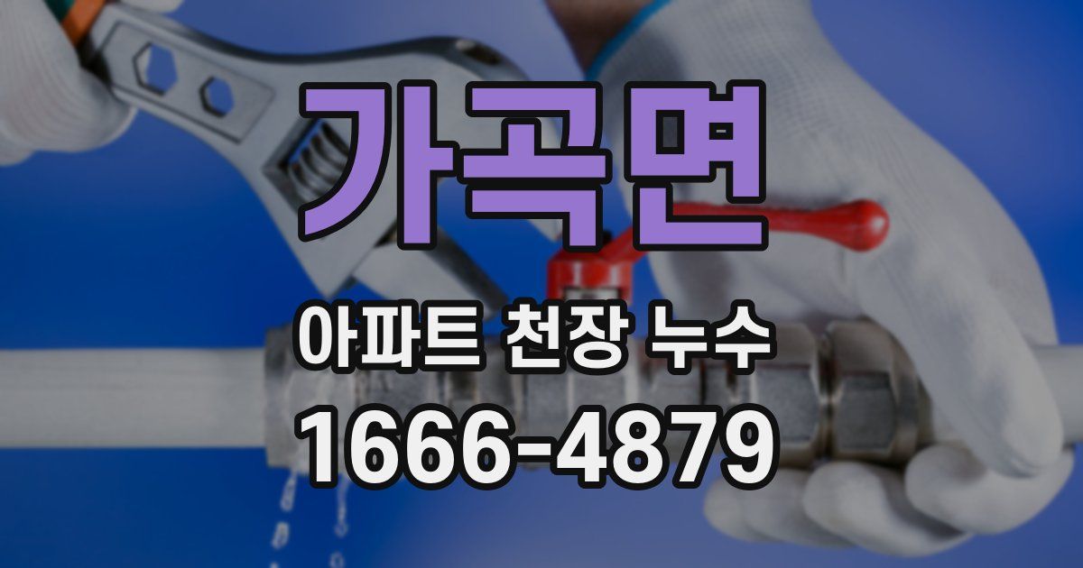 가곡면 아파트 천장 누수