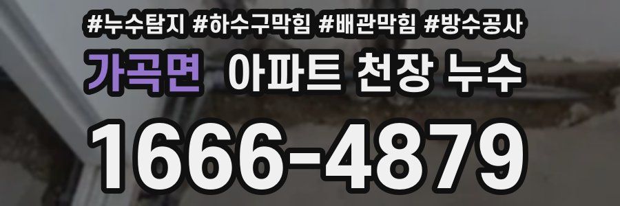 가곡면 아파트 천장 누수