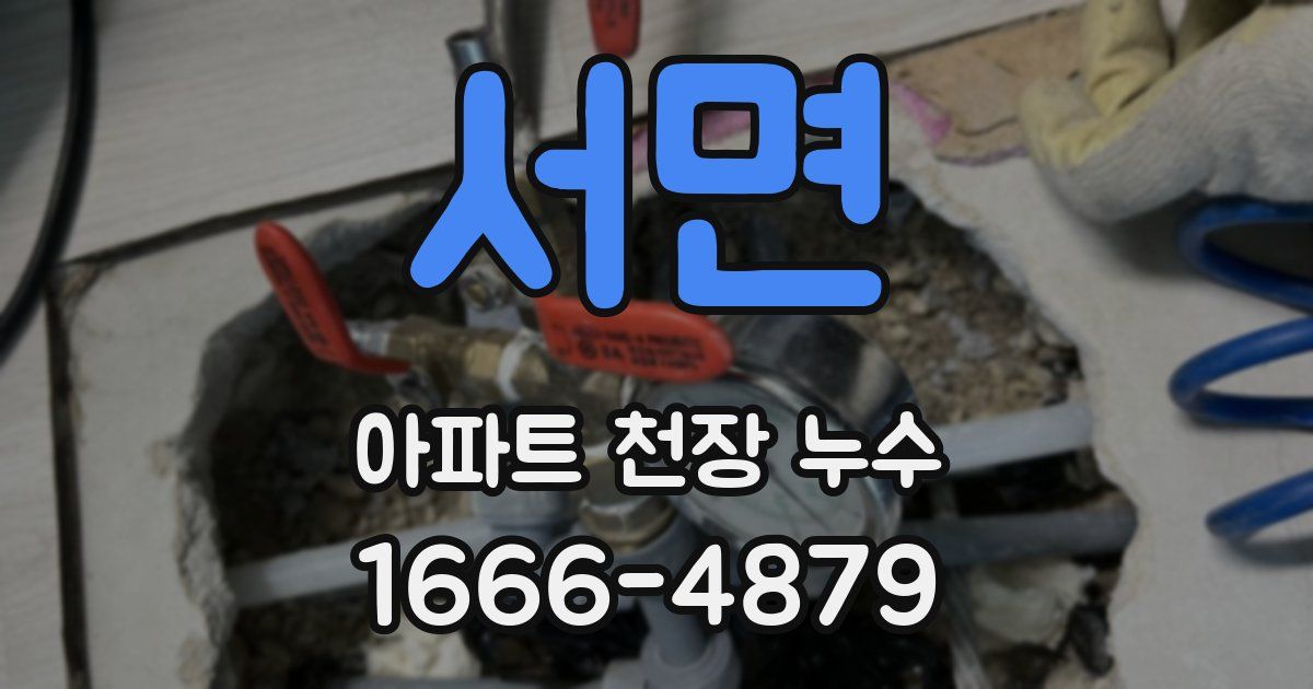 서면 아파트 천장 누수